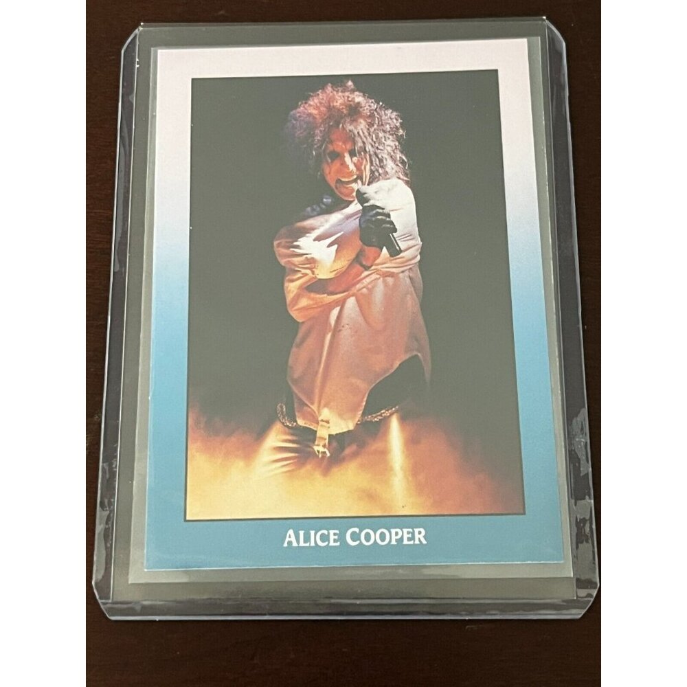 ROCKCARDS ALICE COOPER PROMO Rock CARD 19 BROCKUM 1990 Rare!